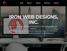 Tablet Screenshot of ironwebdesigns.com
